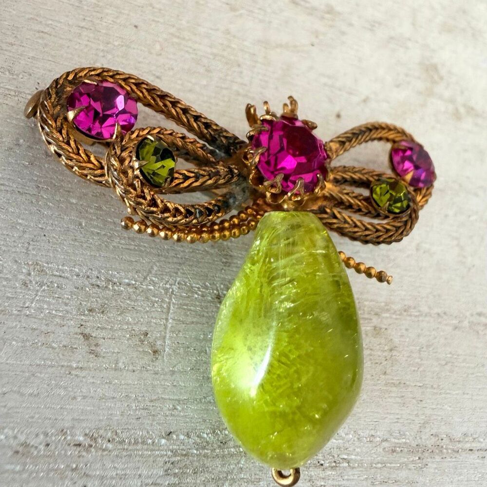 Antique Butterfly Brooch - Picture 6 of 7